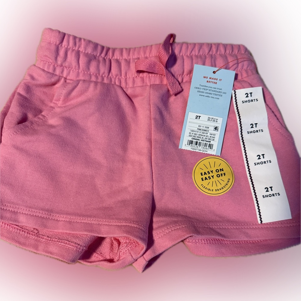 NWT Cat & Jack Girls Pink Shorts